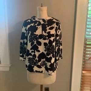 3.1 Phillip Lim 100% Silk Printed Hydrangea Blouse